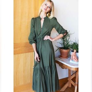 Emerson Fry Frances Dress Moss Green Size XS
